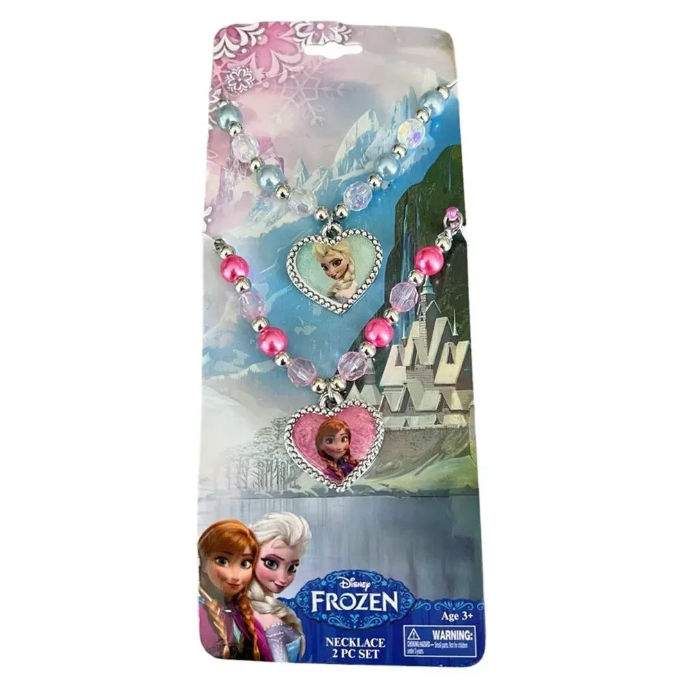 Disney Frozen Anna and Elsa necklace set best friends set BFF gift NWT